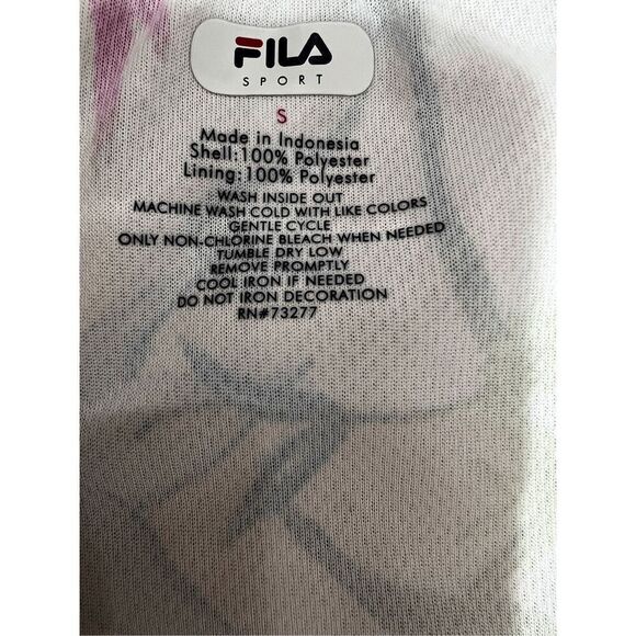 Fila Sport Windbreaker Jacket Size S 4/6 Orchid Performance Pastel Light Tie Dye - Picture 11 of 14